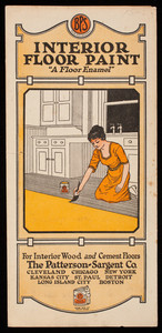 Brochure, BPS Interior Floor Paint for interior wood and cement floors, The Patterson-Sargent Co., Cleveland, Ohio