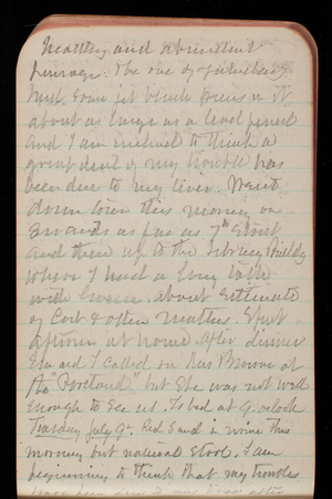 Thomas Lincoln Casey Notebook, March 1895-July 1895, 130, healthy and abundant passage