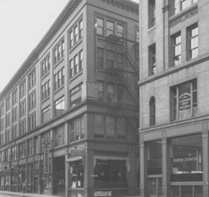 "Site of the old Sheaffe House, cor. Columbia & Essex St."
