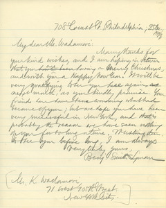 Letter from Benjamin Smith Lyman to K. Wadamori