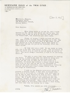 Letter from John J. Biddison to Charles L. Whipple