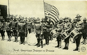 First American troops in France