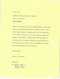 Memorandum from Mark H. McCormack to Richard R. Alford