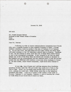 Letter from Mark H. McCormack to Sargent Shriver