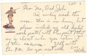 Postcard from Herman B. Nash, Jr., to Herman B. Nash, Grace Nash, and John Nash