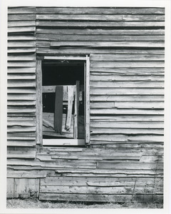 Clapboards and window
