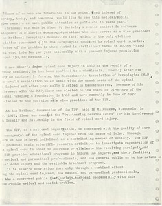 Draft of press release on Elmer C. Bartels