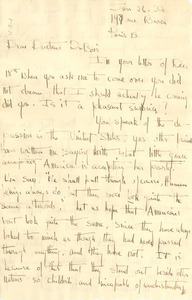 Letter from Elizabeth Prophet to W. E. B. Du Bois