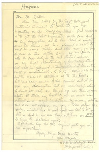 Letter from East Hollywood Interracial Council to W. E. B. Du Bois