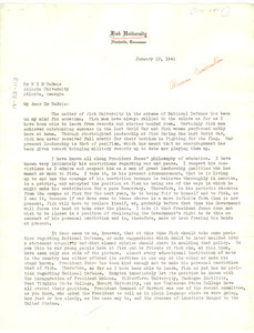 Letter from Andrew J. Allison to W. E. B. Du Bois