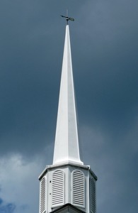 Unitarian Meeting House: spire atop the Meeting House