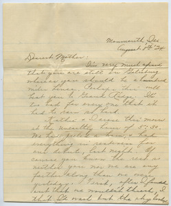 Letter from Mary Burgett to Sarah Kessel