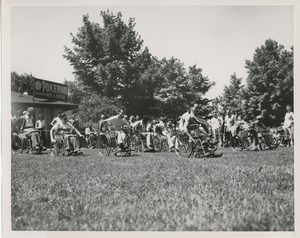 Wheelchair race during annual outing