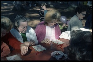 Women playing bingo, Pine Beach