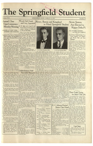 The Springfield Student (vol. 17, no. 20) March 11, 1927