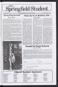 The Springfield Student (vol. 100, no. 19) Apr. 24, 1986