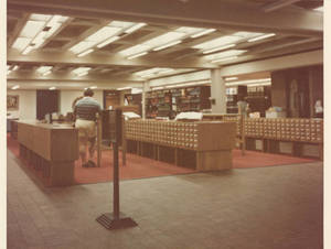 Card Caralogs on the Main Floor of Babson Library