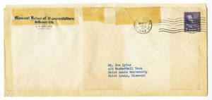 Envelope for the State of Missouri House Resoltion No. 52
