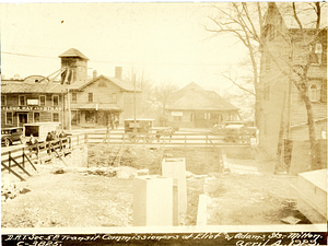 General westerly view of Milton Station platform, et cetera