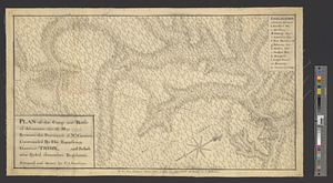 Plan of the camp and battle of Alamance the 16 May 1771 between the provincials of Nth: Carolina, commanded by his excellency Governor Tryon, and rebels who styled themselves Regulators