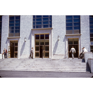 Library Exterior, May 27, 1952; Photo taken by Ubaldo Di Benedetto LA, 1952