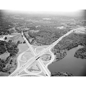 Junction Route 128 (Interstate 95) and Route 2, site of tract of land for Raytheon administrative building, Lincoln, MA