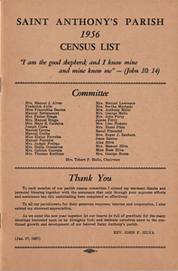 Saint Anthony's Parish Census List (1956)