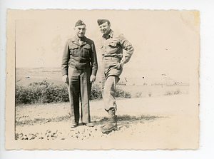 View of Murray Rosenblum and Chaplain in Luxembourg countryside