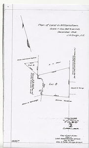 Plan of Land in Williamstown 1695A