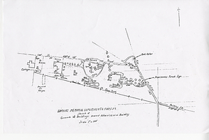 Hopkins Memorial Experimental Forest: Sketch of Grounds and Buildings around Administration Building