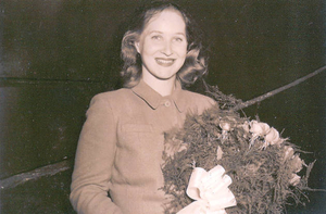 Margaret Elizabeth Clarke before christenng of an LST
