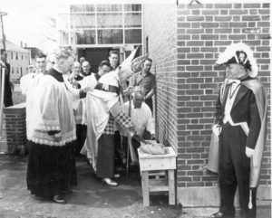 Cornerstone laying of St. Patrick 'New' School