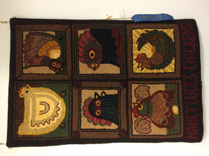Carolyn Spengler's hooked rug