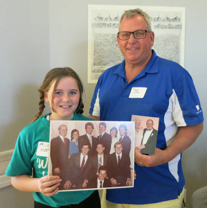 Lilli Hickey and Robert Hickey at the Hyde Park Mass. Memories Road Show