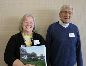 Sally Chandler and James Chandler at the Amesbury Mass. Memories Road Show