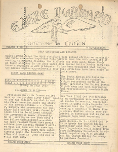 Eagle Forward (Vol. 1, No. 11), 1950 October 7