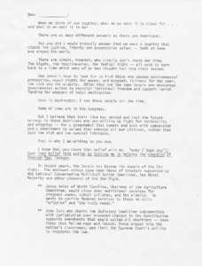 Form letter from Barney Frank in support of Paul Tsongas