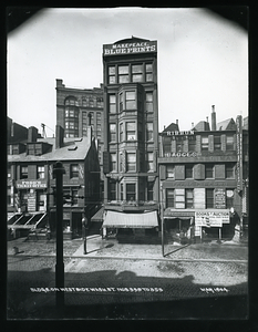 Buildings on west side Washington Street 339-353