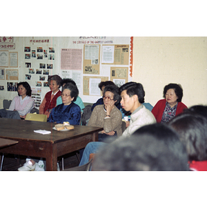 Audience at panel discussion between Mexican workers and the Chinese Progressive Association