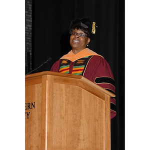 Faculty member speaks at School of Nursing convocation