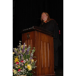 Faculty member speaks at School of Nursing convocation