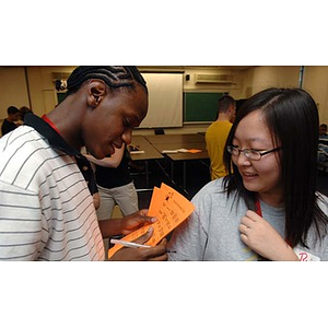 Torch Scholars Michael Toney and Qinrui Pang