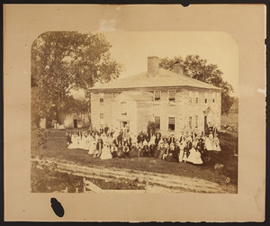 Exterior view of the Metcalf Homestead, West Wrentham, Mass., July 23, 1876