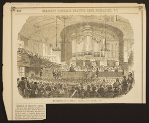 Interior of Tremont Temple on July 4th