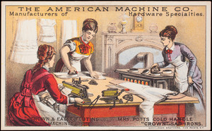 Trade card, The American Machine Co., manufacturers of hardware specialties, Philadelphia, Pennsylvania