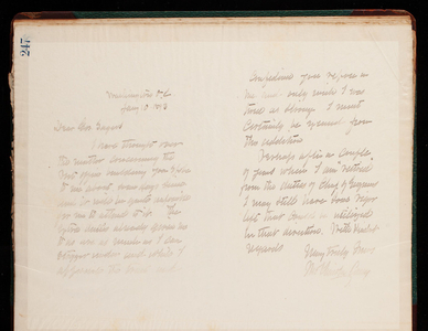 Thomas Lincoln Casey Letterbook (1888-1895), Thomas Lincoln Casey to [George] Sayers, January 10, 1893