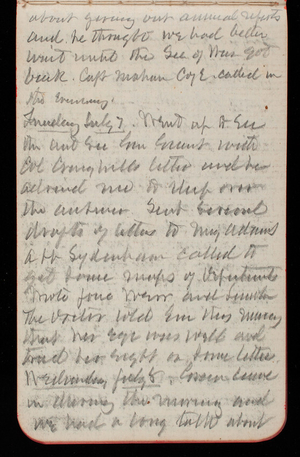 Thomas Lincoln Casey Notebook, May 1891-September 1891, 50, about giving our annual reports