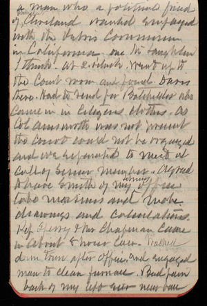 Thomas Lincoln Casey Notebook, May 1893-August 1893, 36, a man who a [illegible] of Cleveland