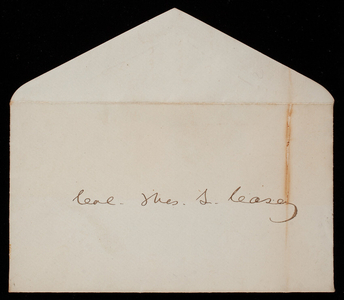 [Bernard F]. Green to Thomas Lincoln Casey, undated [February 1882]