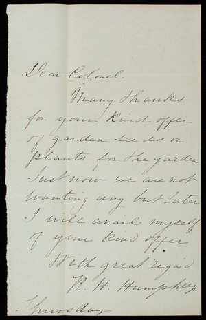 A. A. Humphreys to Thomas Lincoln Casey, June 7, 1877
